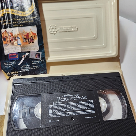 Disney Black Diamond Classics Beauty and the Beast VHS Tape - Picture 8 of 10